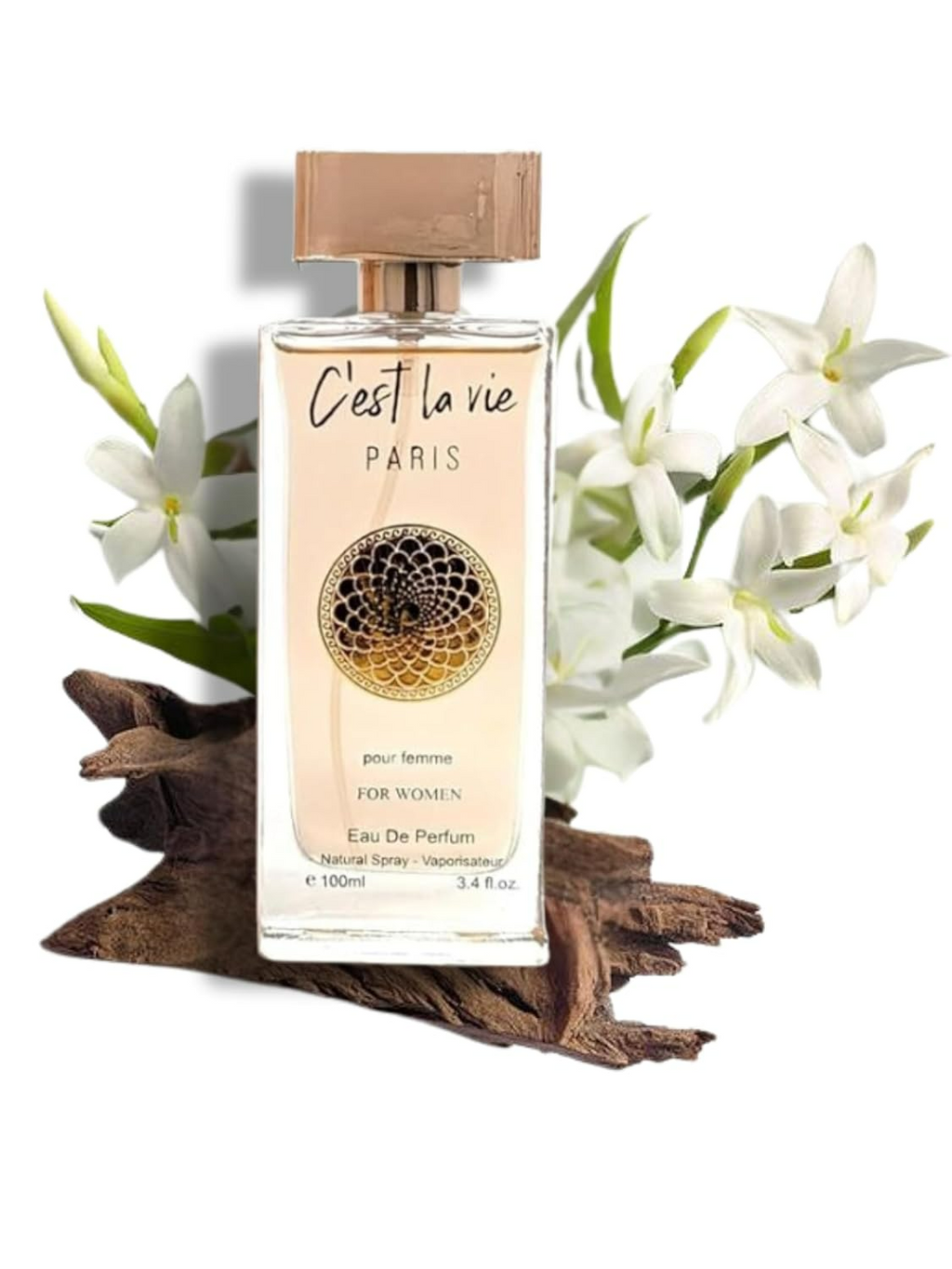5ml: C'est La Vie PARIS POUR FEMME EAU DE PARFUM 3.4 FL. Oz. Chypre Floral fragrance for women.
