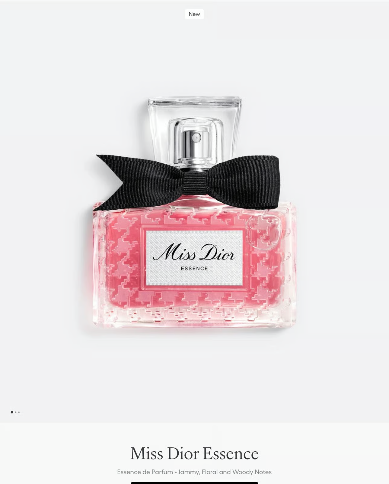 5ml: Miss Dior Essence Size: 1.2oz/35ml parfum sprayNEW