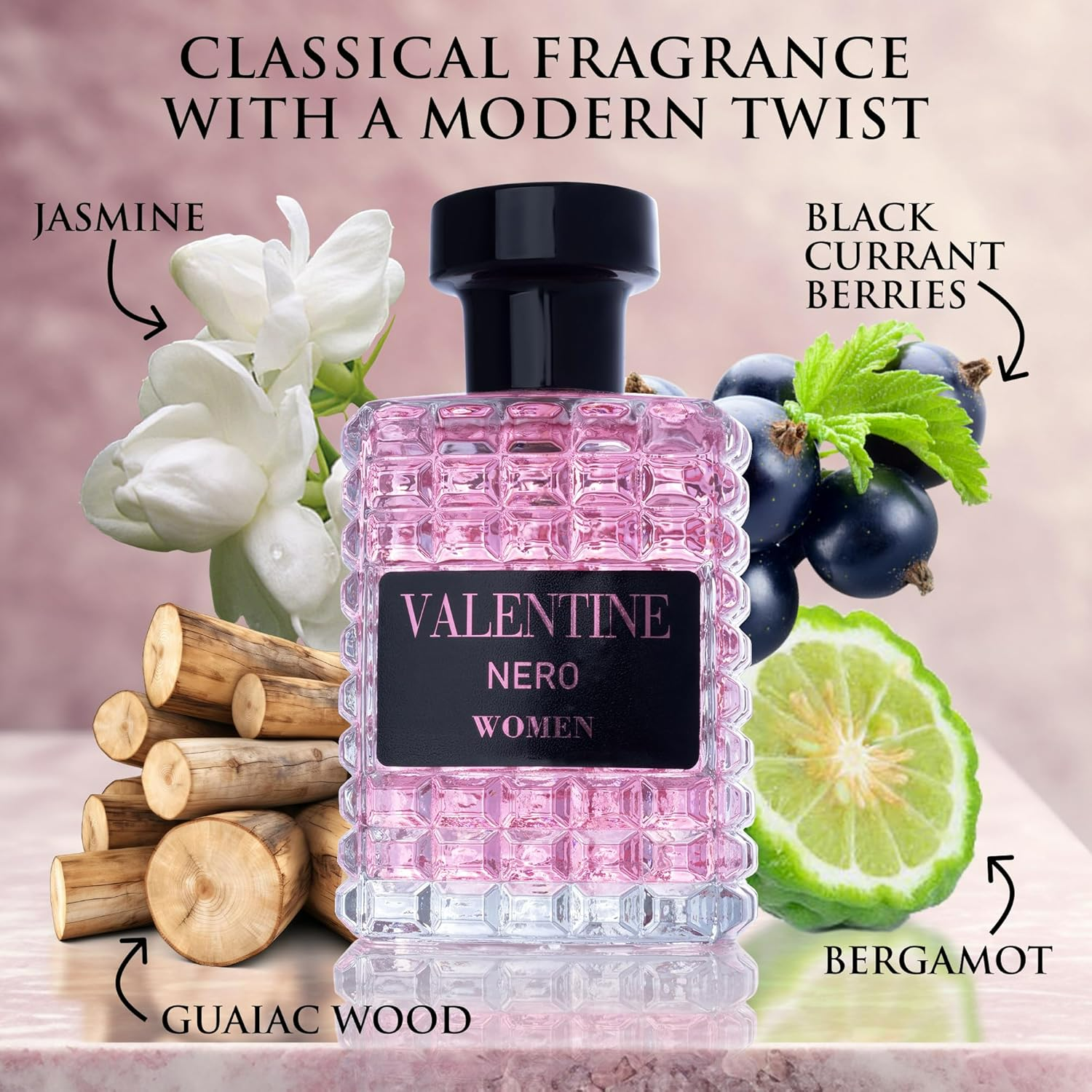 URBAN COLLECTION Valentine for Women Eau De Parfum - Amber Floral Jasmine