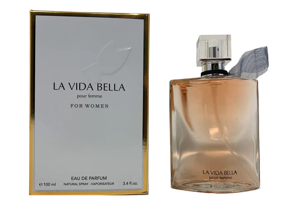 La Vida Bella Perfume for Women – Graceful Natural Spray with a Sophisticated Aroma, 3.4 Fl Oz