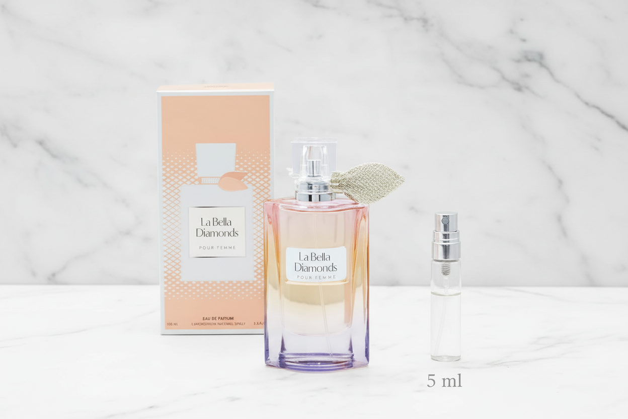 Generic LA BELLA DIAMONDS POUR FEMME EAU DE PARFUM 3.4 FL. OZ. Amber Vanilla fragrance for women