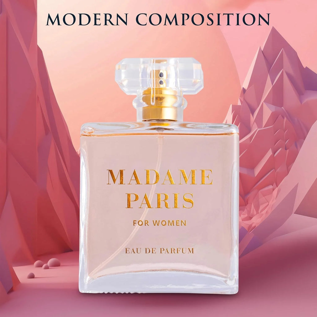 Madame Paris Eau De Parfum for Women, 3.4 oz – Floral, Ambery Scent, Cruelty-Free Perfume