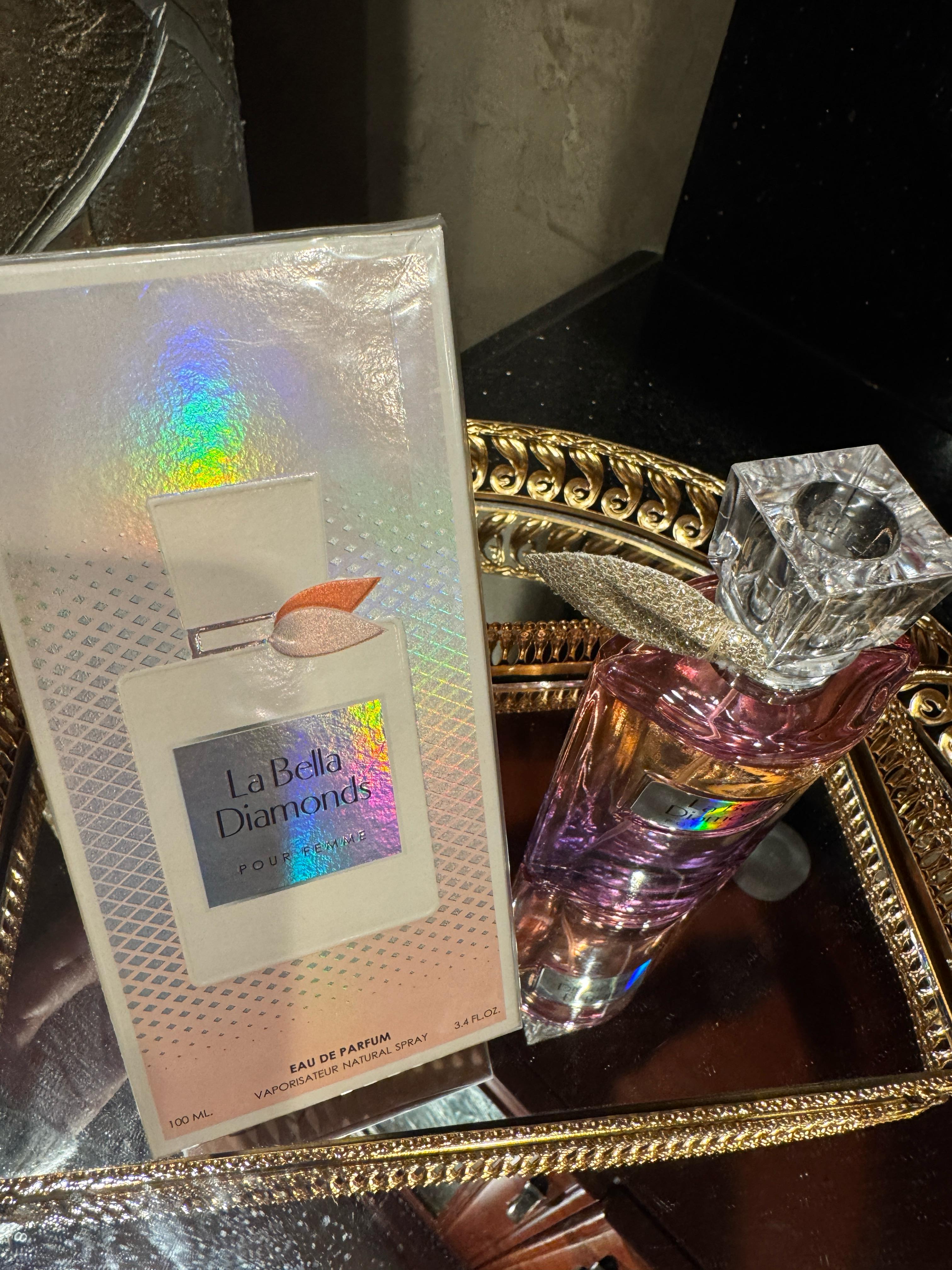 Generic LA BELLA DIAMONDS POUR FEMME EAU DE PARFUM 3.4 FL. OZ. Amber Vanilla fragrance for women