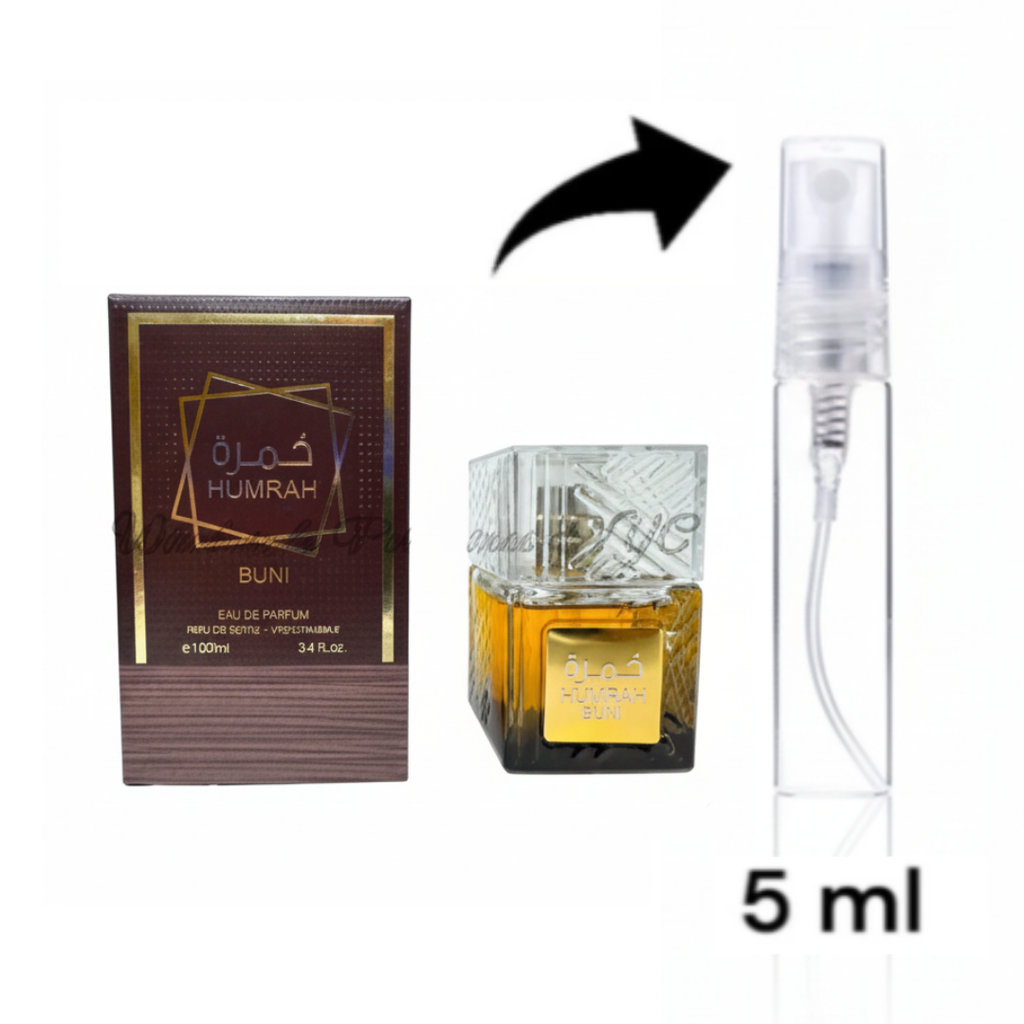Men's Cologne Humrah Buni Noteds with Vanilla, Warm Spicy, Amber, Cinnamon - Eau de Parfum Long-Lasting Fragrance for Unisex Perfume, 3.40 Ounce / 100 ml