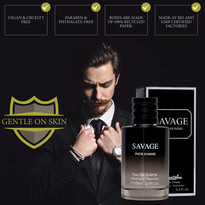 5ml: NovoGlow Salvage 3.4 Oz Eau De Toilette Spray Refreshing & Warm Masculine