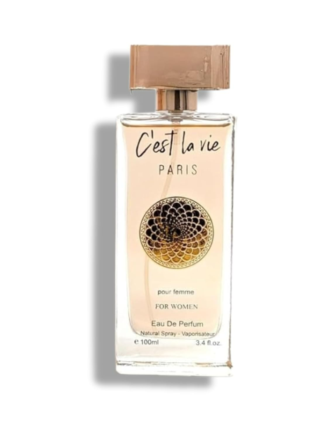 5ml: C'est La Vie PARIS POUR FEMME EAU DE PARFUM 3.4 FL. Oz. Chypre Floral fragrance for women.