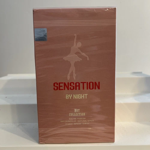 5ml: SENSATION BY NIGHT HOT COLLECTION EAU DE PARFUM SPRAY 3.4 OZ MADE IN DUBAI NIB