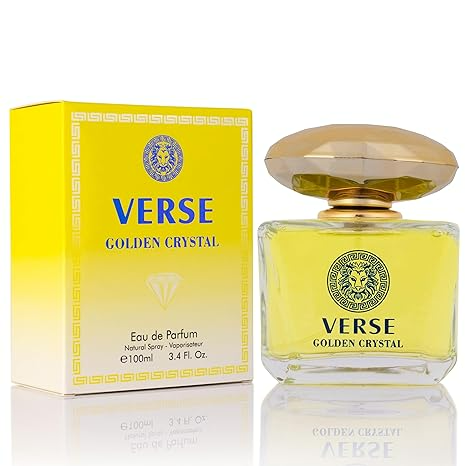 Verse Golden Crystal for Women 3.4 fl Oz - Floral Fruity Fragrance